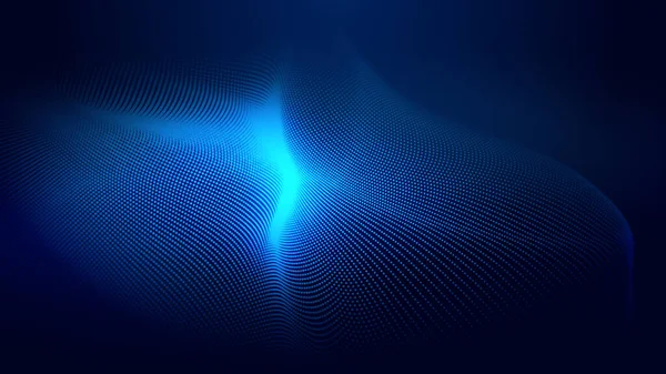 Dot Blue Wave Light Screen Gradient Texture Background Abstract Technology — Stock Photo, Image