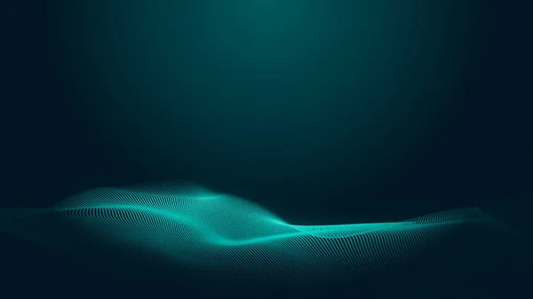 Kropka Zielona Fala Światło Ekran Gradientowy Tekstury Tła Technologia Abstrakcyjna — Zdjęcie stockowe