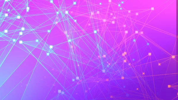 Abstract Purple Pink Polygon Tech Network Connect Technology Background Abstract — Stock Photo, Image