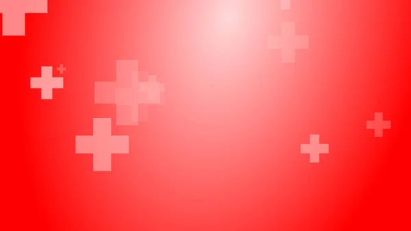 Medical health red cross pattern background. Abstract healthcare with emergency concept.