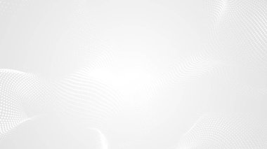 Nokta beyaz dalgalı ışık teknolojisi dokusu arka plan. Soyut büyük veri dijital konsepti. 3d oluşturma.