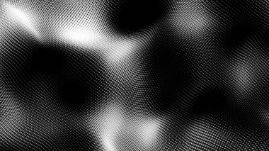 Nokta beyaz dalga teknolojisi dokusu. Soyut büyük veri dijital konsepti. 3d oluşturma.