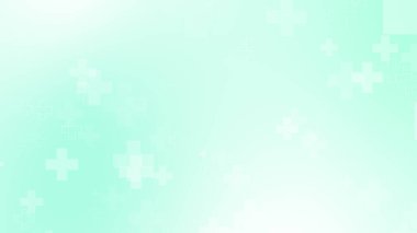 Tıbbi yeşil mavi haç desenli. Soyut sağlık teknolojisi ve bilim konsepti.