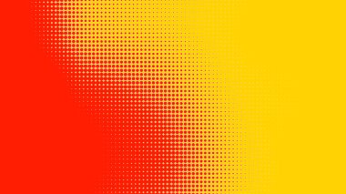 Noktalar yarım ton turuncu sarı renk desenli, teknolojik dijital arkaplanlı. Noktalar, yaz arkaplanlı sanat çizgi romanları.. 