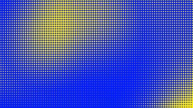 Noktalar yarım ton mavi sarı renk desenli, teknolojik dijital arkaplanlı. Noktalar, yaz arkaplanlı sanat çizgi romanları.. 