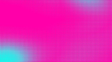 Noktalar yarım ton yeşil pembe renk desenli, teknolojik dijital arka planlı. Noktalar, yaz arkaplanlı sanat çizgi romanları.. 