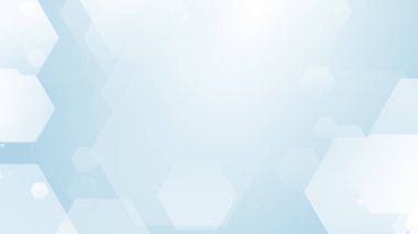 Altıgen geometrik beyaz desen parlak sağlık ve teknoloji geçmişi. Soyut grafik dijital gelecek bilim konsept tasarımı.