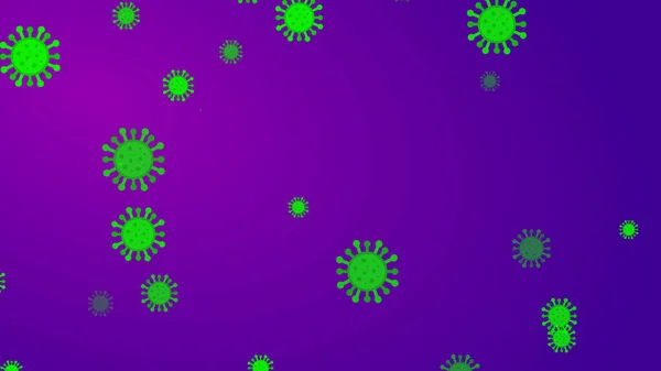 Coronavirus Sfondo Banner Modello Abstract Healthcare Concetto Illustrazioni Covid — Foto Stock
