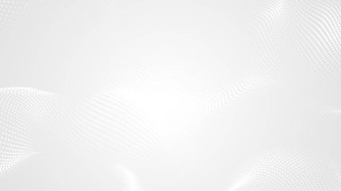 Nokta beyaz dalgalı ışık teknolojisi dokusu arka plan. Soyut büyük veri dijital konsepti. 3d oluşturma.