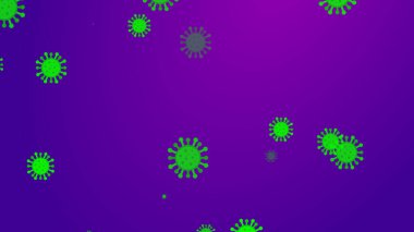 Coronavirus desenli afiş arkaplanı. Soyut sağlık hizmetleri Illustrasyon kavramı COVID-19.