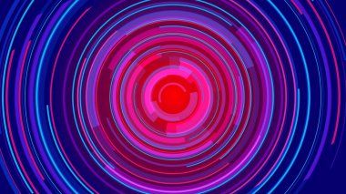 Neon hatları teknolojisi yüksek teknoloji mavi arka plan. Soyut grafik dijital gelecek konsept tasarımı.