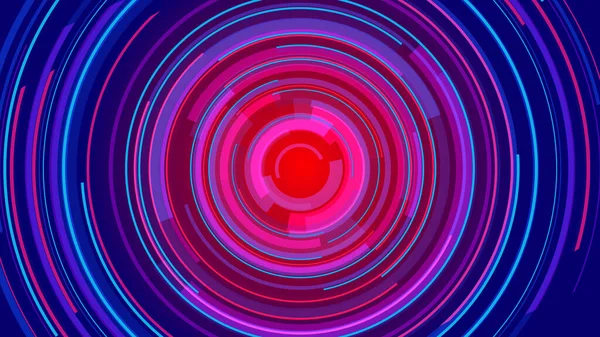 Circle Neon Lines Technology Tech Blue Background Abstrakt Graphic Digital — Stock fotografie