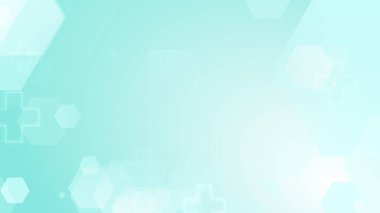 Altıgen çapraz geometrik mavi desenli tıbbi parlak arka plan. Soyut grafik tasarım teknolojisi ve bilim konsepti.