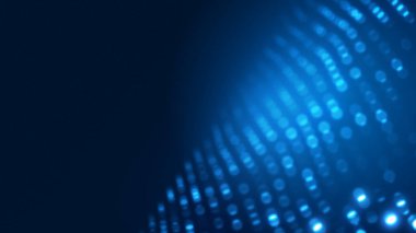 Nokta mavi dalga ışık ekran gradyan doku arkaplanı. Soyut ai teknolojisi büyük veri dijital arkaplanı. 3d oluşturma.