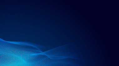 Nokta mavi dalga ışık ekran gradyan doku arkaplanı. Soyut teknoloji büyük veri dijital arkaplanı. 3d oluşturma.
