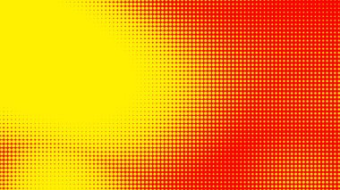 Noktalar yarım ton turuncu sarı renk desenli, teknolojik dijital arkaplanlı. Noktalar, yaz arkaplanlı sanat çizgi romanları..