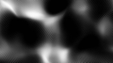 Nokta beyaz dalga teknolojisi dokusu. Soyut büyük veri dijital konsepti. 3d oluşturma.