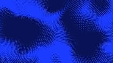 Nokta mavi dalga ışık ekran gradyan doku arkaplanı. Soyut teknoloji büyük veri dijital arkaplanı. 3d oluşturma.