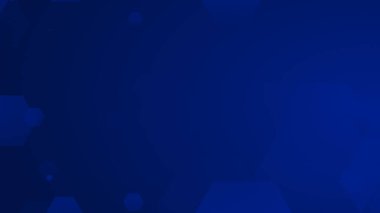 Altıgen geometrik mavi şablon teknolojisi yüksek teknolojili koyu arkaplan. Soyut grafik dijital gelecek bilim konsept tasarımı.