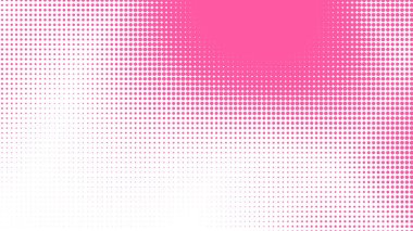 Nokta pembe desenli gradyan arkaplan. Soyut illüstrasyon pop sanat yarım ton ve retro tarzı. yaratıcı tasarım sevgililer günü konsepti,