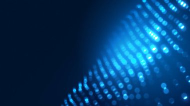 Nokta mavi dalga ışık ekran gradyan doku arkaplanı. Soyut ai teknolojisi büyük veri dijital arkaplanı. 3d oluşturma.