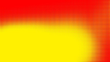 Noktalar yarım ton turuncu sarı renk desenli, teknolojik dijital arkaplanlı. Noktalar, yaz arkaplanlı sanat çizgi romanları..