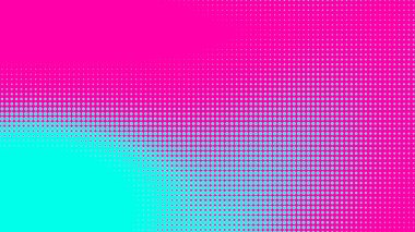 Noktalar yarım ton yeşil pembe renk desenli, teknolojik dijital arka planlı. Noktalar, yaz arkaplanlı sanat çizgi romanları.. 