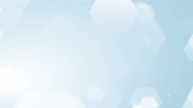 Altıgen geometrik beyaz desen parlak sağlık ve teknoloji geçmişi. Soyut grafik dijital gelecek bilim konsept tasarımı.