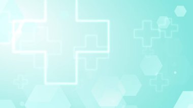 Altıgen çapraz geometrik mavi desenli tıbbi parlak arka plan. Soyut grafik tasarım teknolojisi ve bilim konsepti.