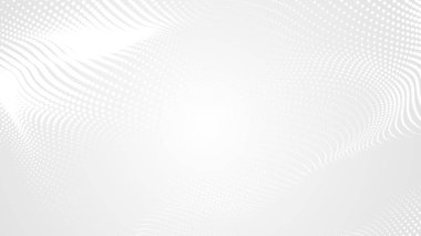 Nokta beyaz dalgalı ışık teknolojisi dokusu arka plan. Soyut büyük veri dijital konsepti. 3d oluşturma.