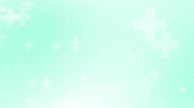 Tıbbi yeşil mavi haç desenli. Soyut sağlık teknolojisi ve bilim konsepti.