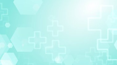 Altıgen çapraz geometrik mavi desenli tıbbi parlak arka plan. Soyut grafik tasarım teknolojisi ve bilim konsepti.