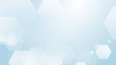 Altıgen geometrik beyaz desen parlak sağlık ve teknoloji geçmişi. Soyut grafik dijital gelecek bilim konsept tasarımı.