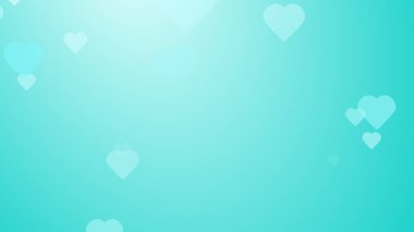 Tıbbi sağlık yeşili, mavi kalp desenli geçmiş. Soyut sağlık teknolojisi ve bilim konsepti.