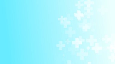 Tıbbi yeşil mavi haç desenli. Soyut sağlık teknolojisi ve bilim konsepti.