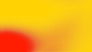 Noktalar yarım ton turuncu sarı renk desenli, teknolojik dijital arkaplanlı. Noktalar, yaz arkaplanlı sanat çizgi romanları.. 