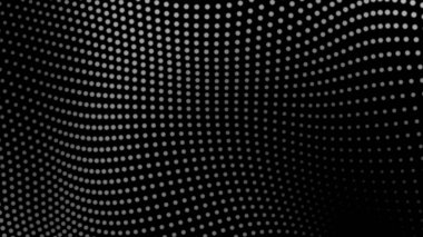 Nokta beyaz dalga teknolojisi dokusu. Soyut büyük veri dijital konsepti. 3d oluşturma.