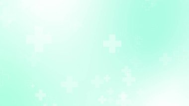 Tıbbi yeşil mavi haç desenli. Soyut sağlık teknolojisi ve bilim konsepti.