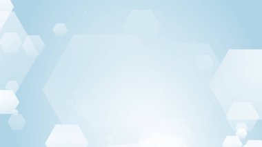 Altıgen geometrik beyaz desen parlak sağlık ve teknoloji geçmişi. Soyut grafik dijital gelecek bilim konsept tasarımı.