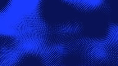 Nokta mavi dalga ışık ekran gradyan doku arkaplanı. Soyut teknoloji büyük veri dijital arkaplanı. 3d oluşturma.