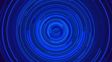 Mavi neon ışık teknolojisi. Yüksek teknoloji karanlık arka plan. Soyut grafik dijital gelecek konsept tasarımı.