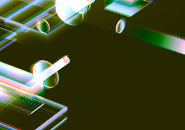 Verilerin 3 boyutlu görselleştirilmesi ve teknik arızalar. Soyut teknoloji yeniliği gelecekteki dijital arka plan. 3d oluşturma.