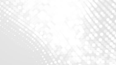 Nokta beyaz dalgalı ışık teknolojisi dokusu arka plan. Soyut büyük veri dijital konsepti. 3d oluşturma.