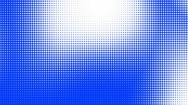 Noktalar yarım ton beyaz mavi renk desenli, teknolojik dijital arka planlı. Noktalar, yaz arkaplanlı sanat çizgi romanları.. 