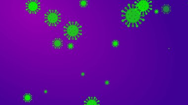 Coronavirus desenli afiş arkaplanı. Soyut sağlık hizmetleri Illustrasyon kavramı COVID-19.