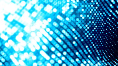 Nokta beyaz dalga ışık ekran gradyan doku arkaplanı. Soyut teknoloji büyük veri dijital arkaplanı. 3d oluşturma.