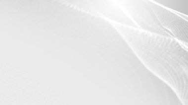 Nokta beyaz dalgalı ışık teknolojisi dokusu arka plan. Soyut büyük veri dijital konsepti. 3d oluşturma.