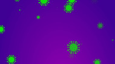 Coronavirus desenli afiş arkaplanı. Soyut sağlık hizmetleri Illustrasyon kavramı COVID-19.