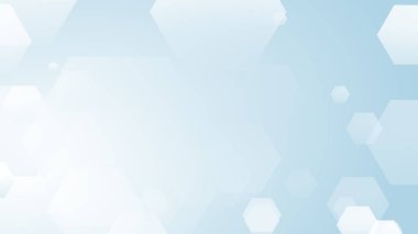 Altıgen geometrik beyaz desen parlak sağlık ve teknoloji geçmişi. Soyut grafik dijital gelecek bilim konsept tasarımı.