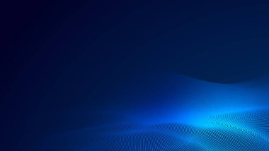 Nokta mavi dalga ışık ekran gradyan doku arkaplanı. Soyut teknoloji büyük veri dijital arkaplanı. 3d oluşturma.